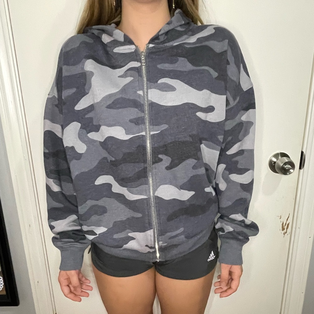 PINK Camo Zip Up Jacket